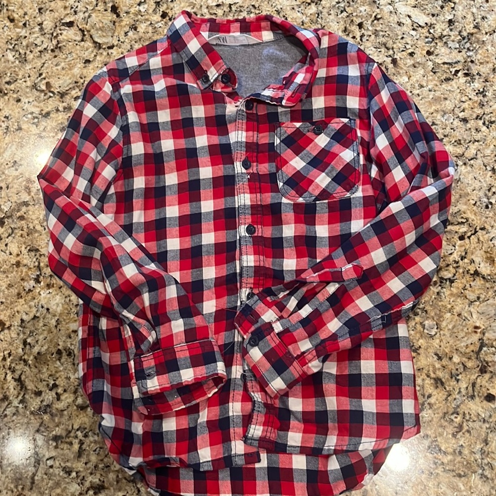 Flannel button down shirt